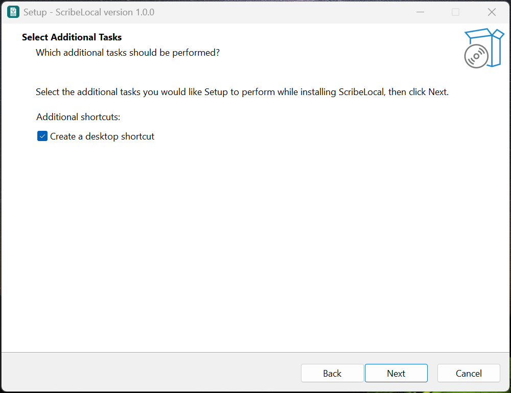 Installation in progress