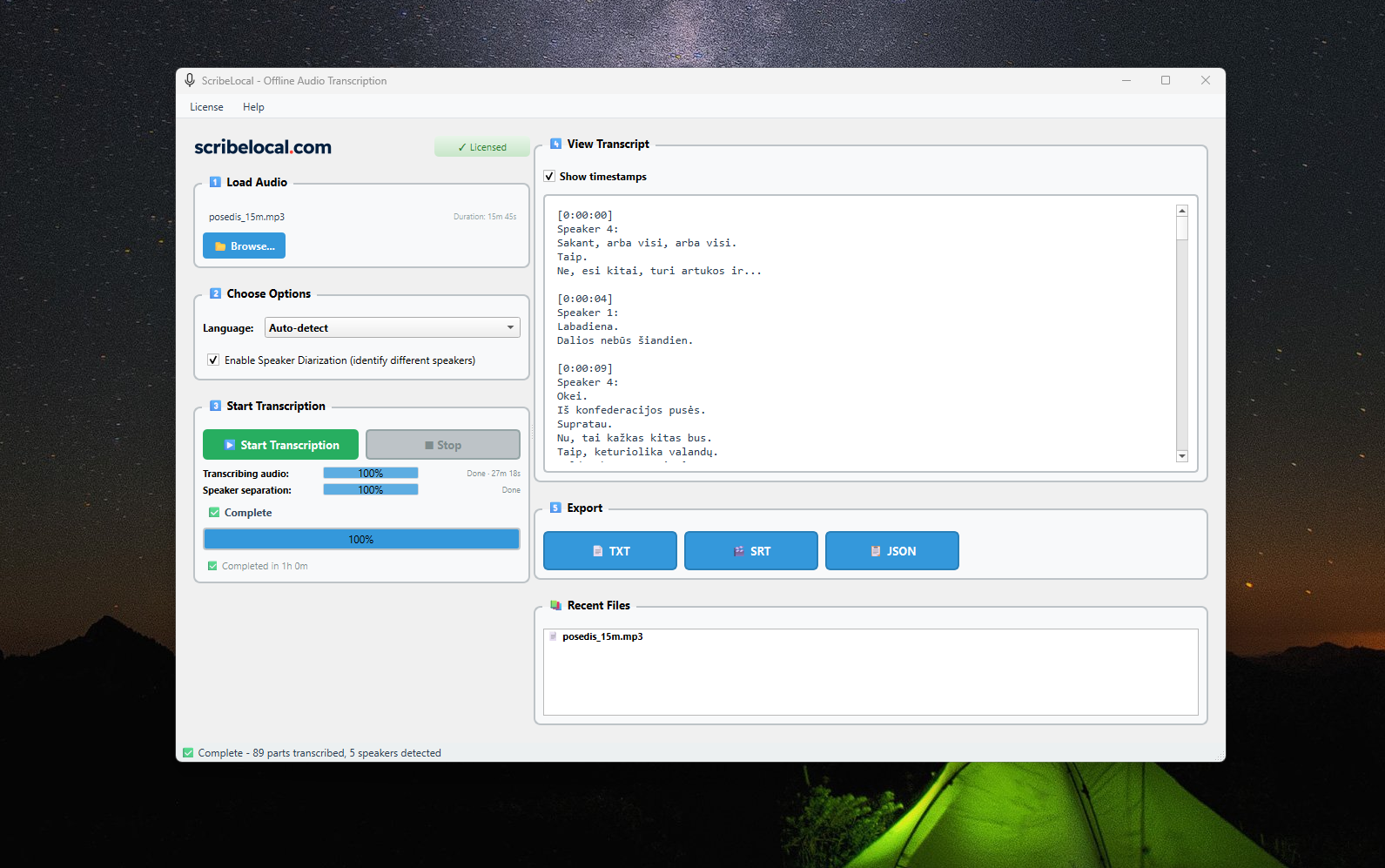Installation complete